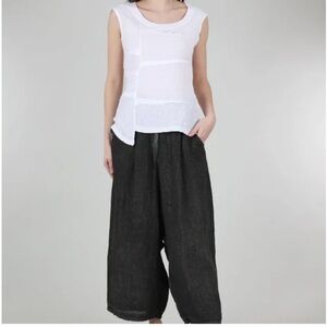 Inizio White Linen Women's Top